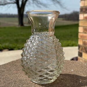 1982 vintage diamond pineapple vase FTD bud cutting propagate